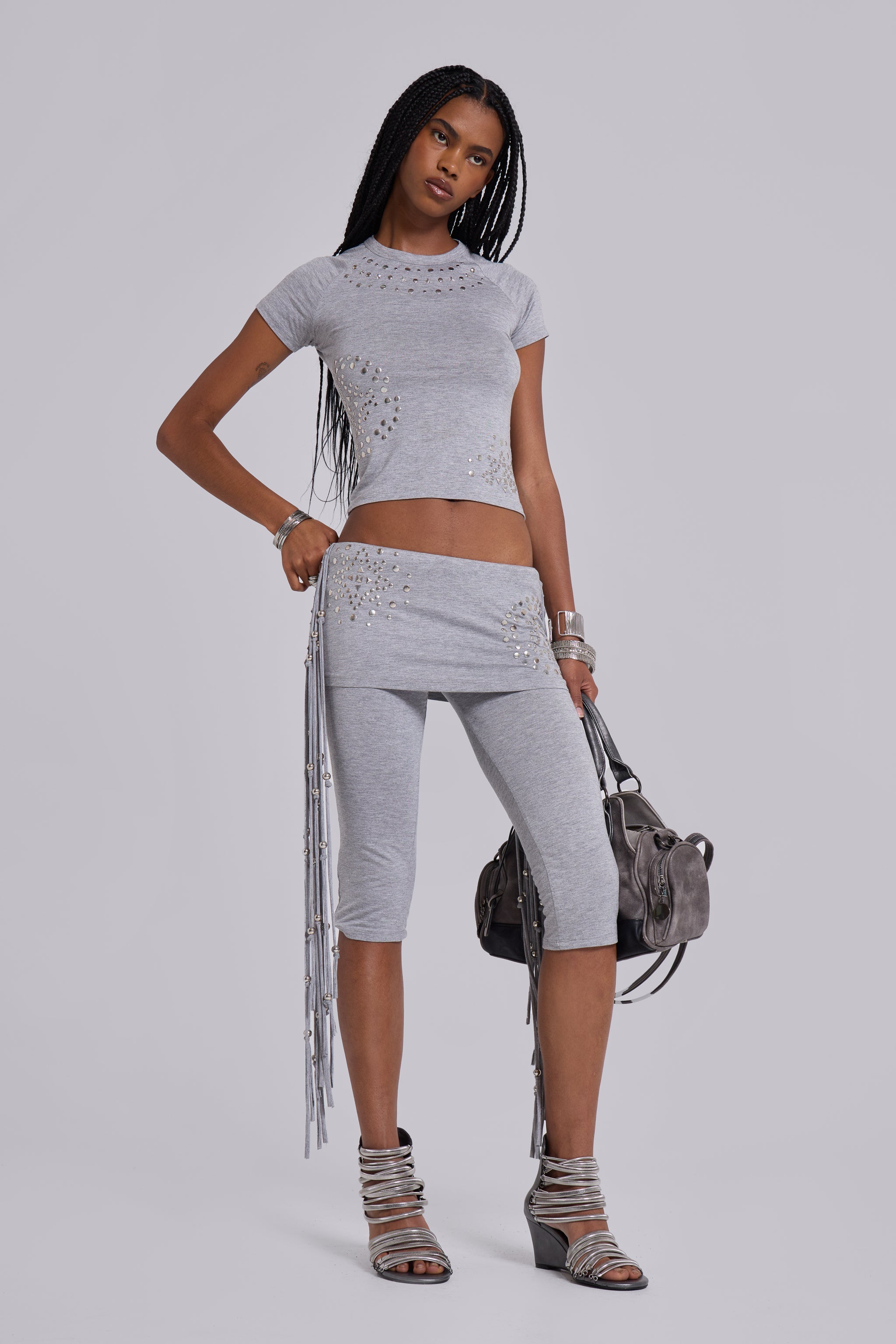 Oxara Snakechain Heeled Wedge Sandal