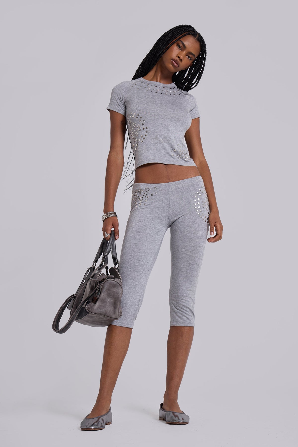 Sita Studded Capri Trousers