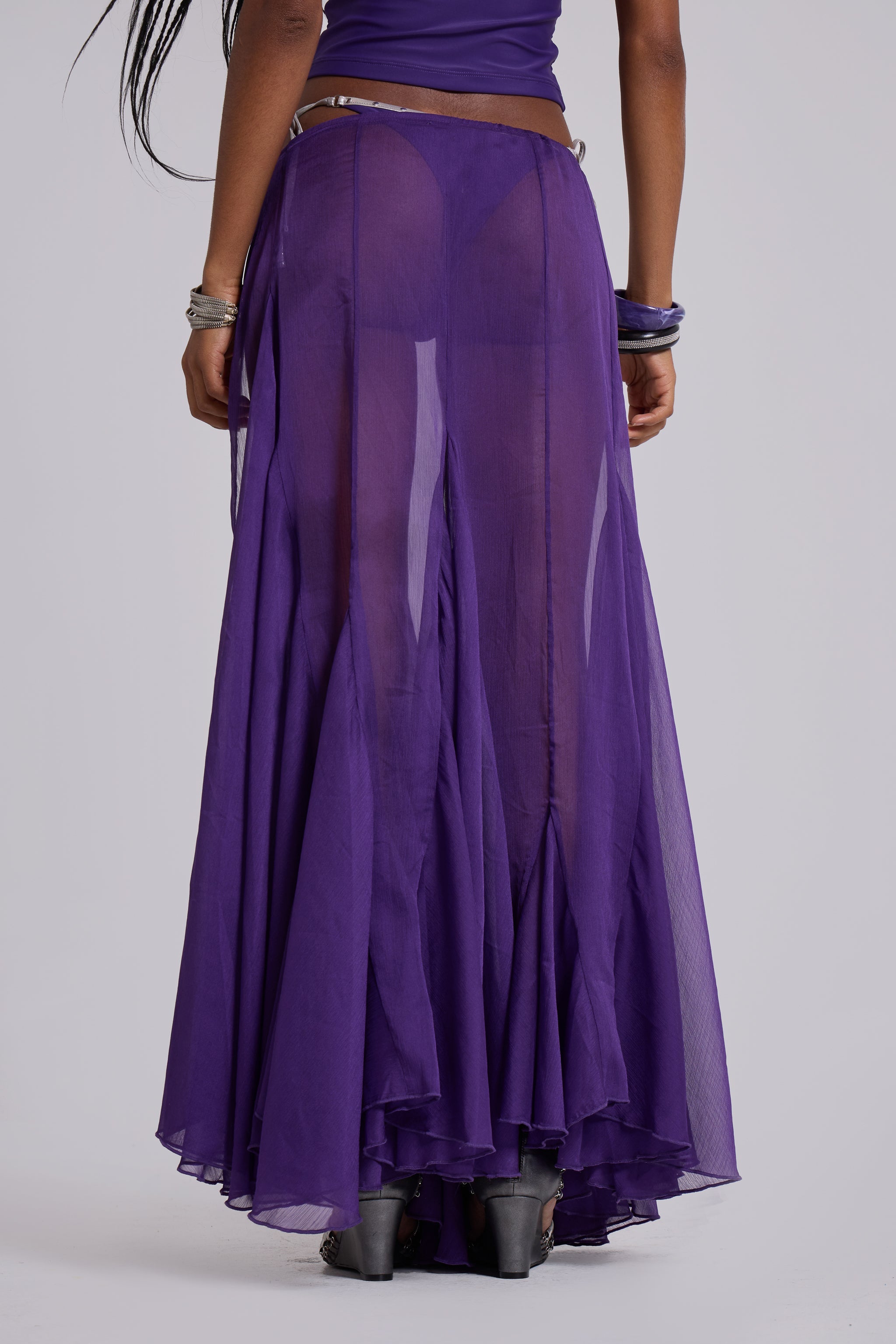 Miria Chiffon Maxi Skirt