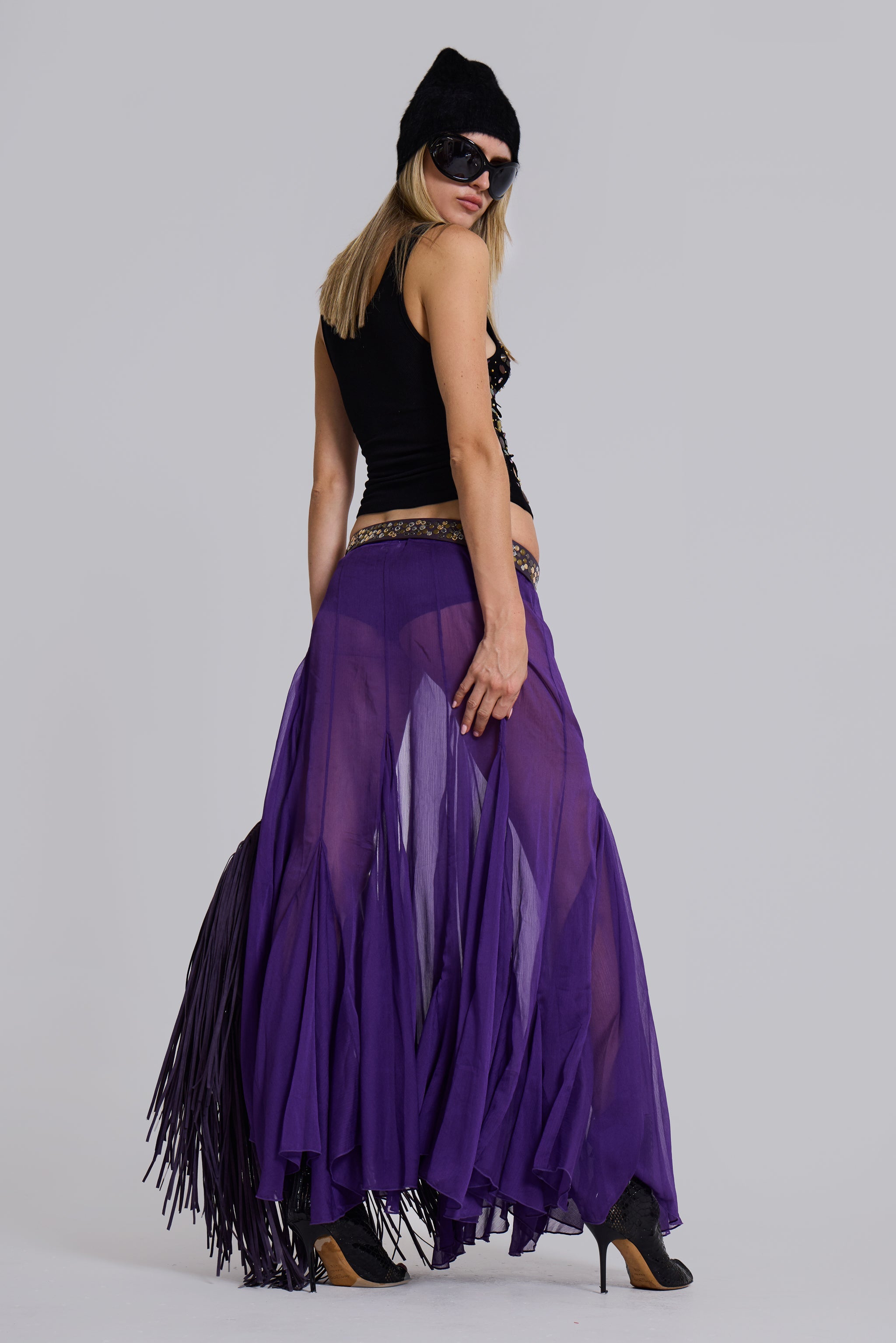 Miria Chiffon Maxi Skirt