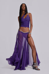 Vessa Asymmetric Studded Top