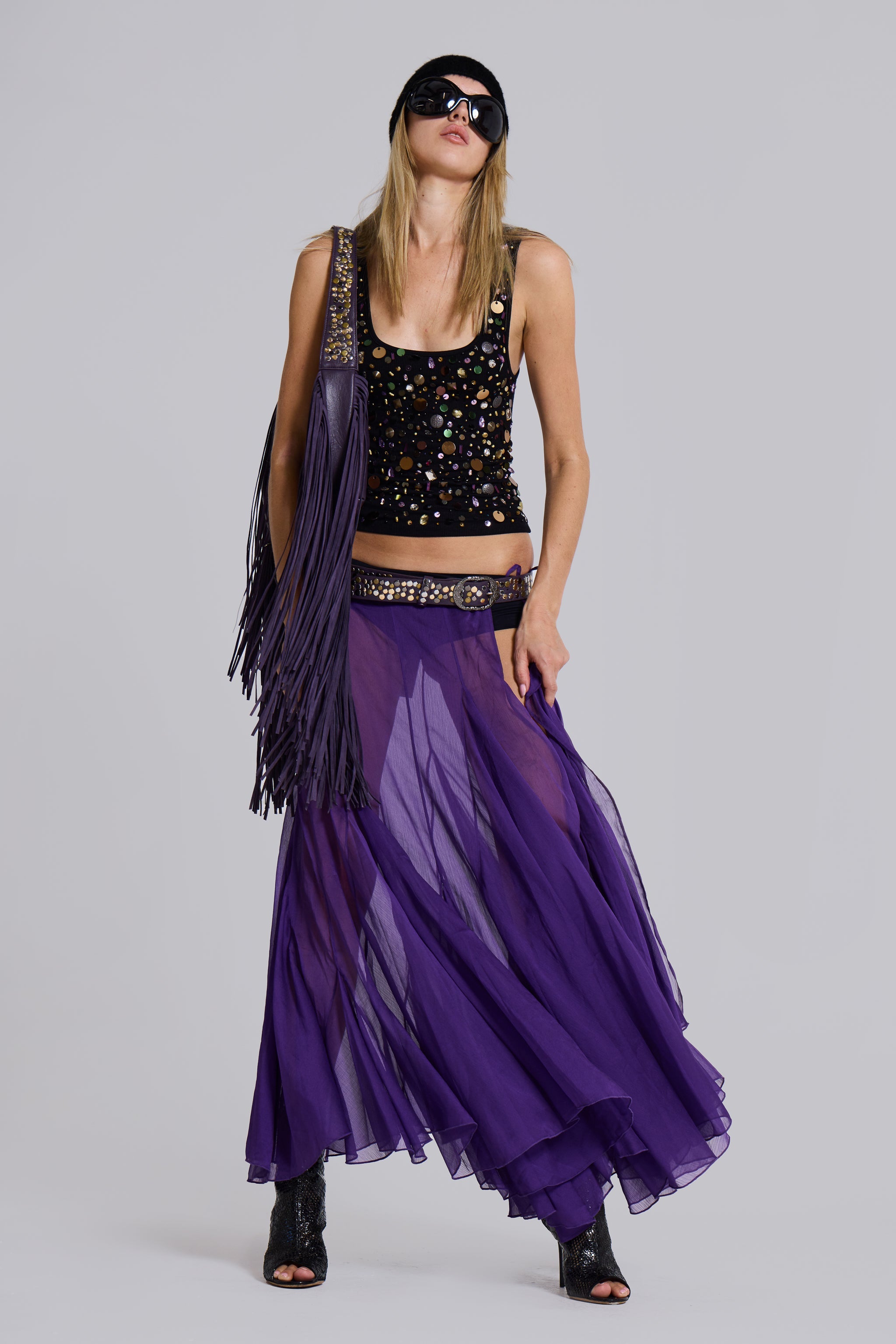 Miria Chiffon Maxi Skirt