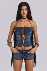 El Topo Fringe Denim Hotpants