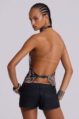 Zebra Zene Backless Top