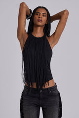 Fexa Backless Fringe Top