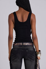 Addison Sequin Vest Top in Midnight
