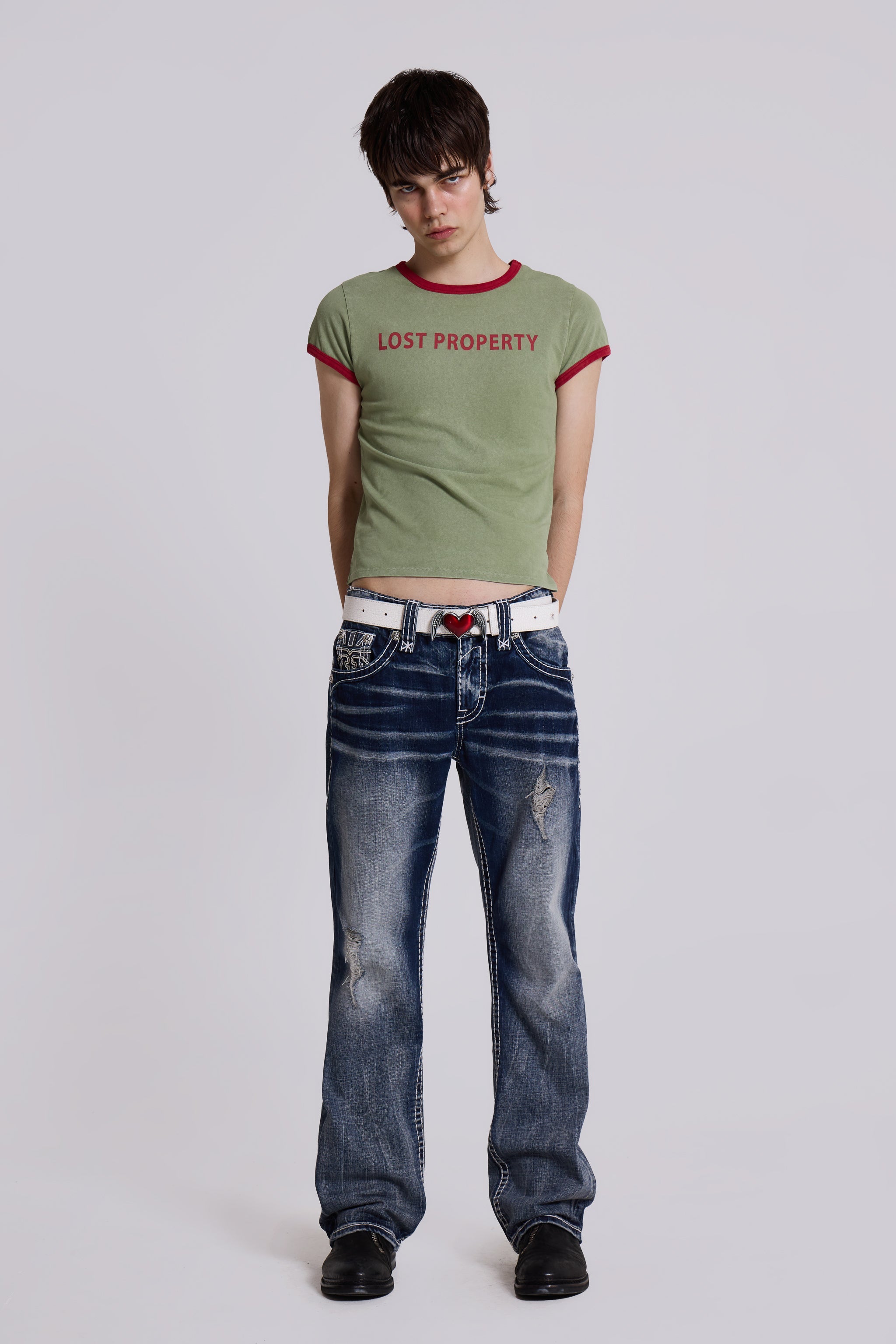Rock Revival Mid Blue Gwen Flared Jeans