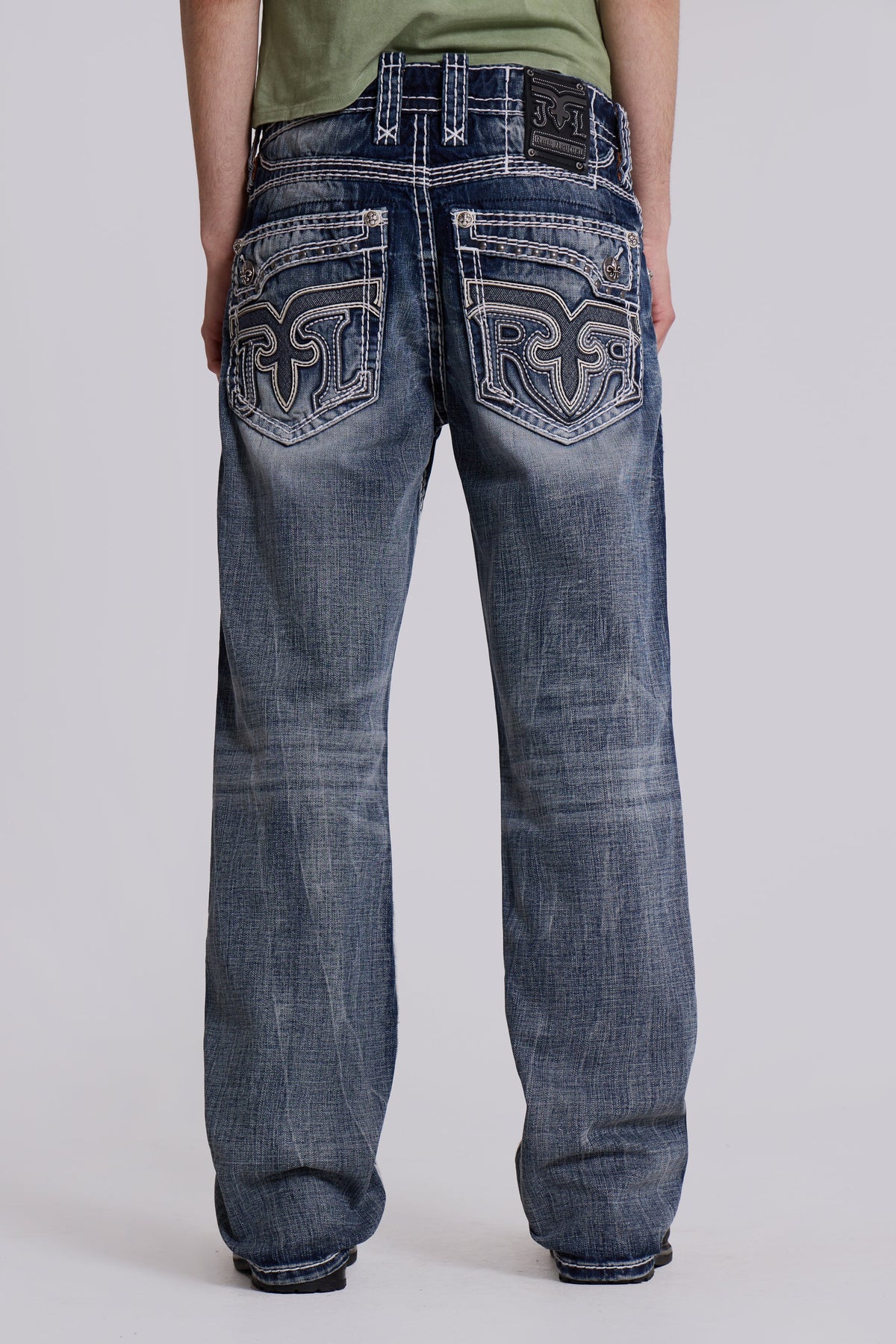 Rock Revival Mid Blue Gwen Flared Jeans