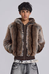 Bear Faux Fur Jacket