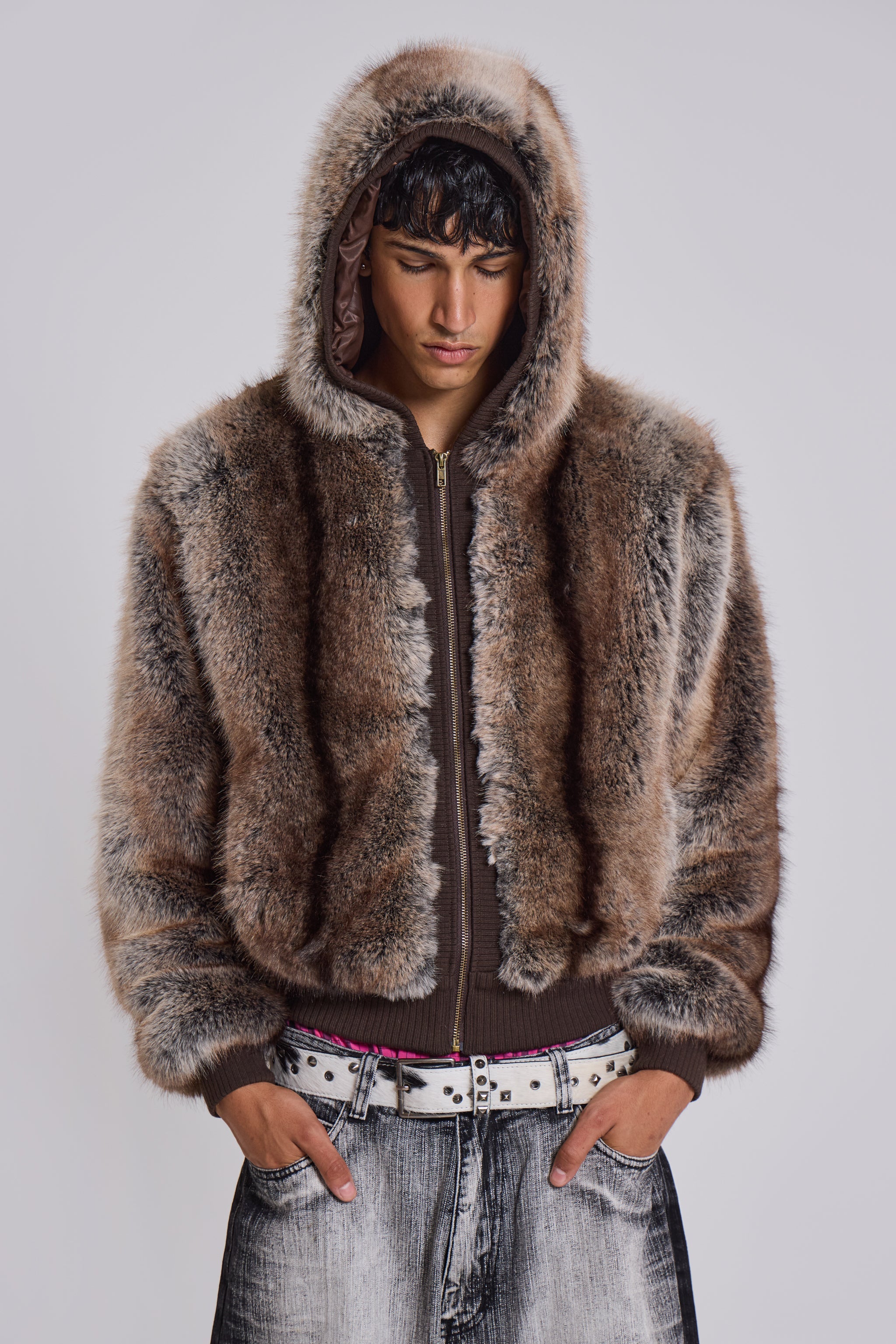 Bear Faux Fur Jacket