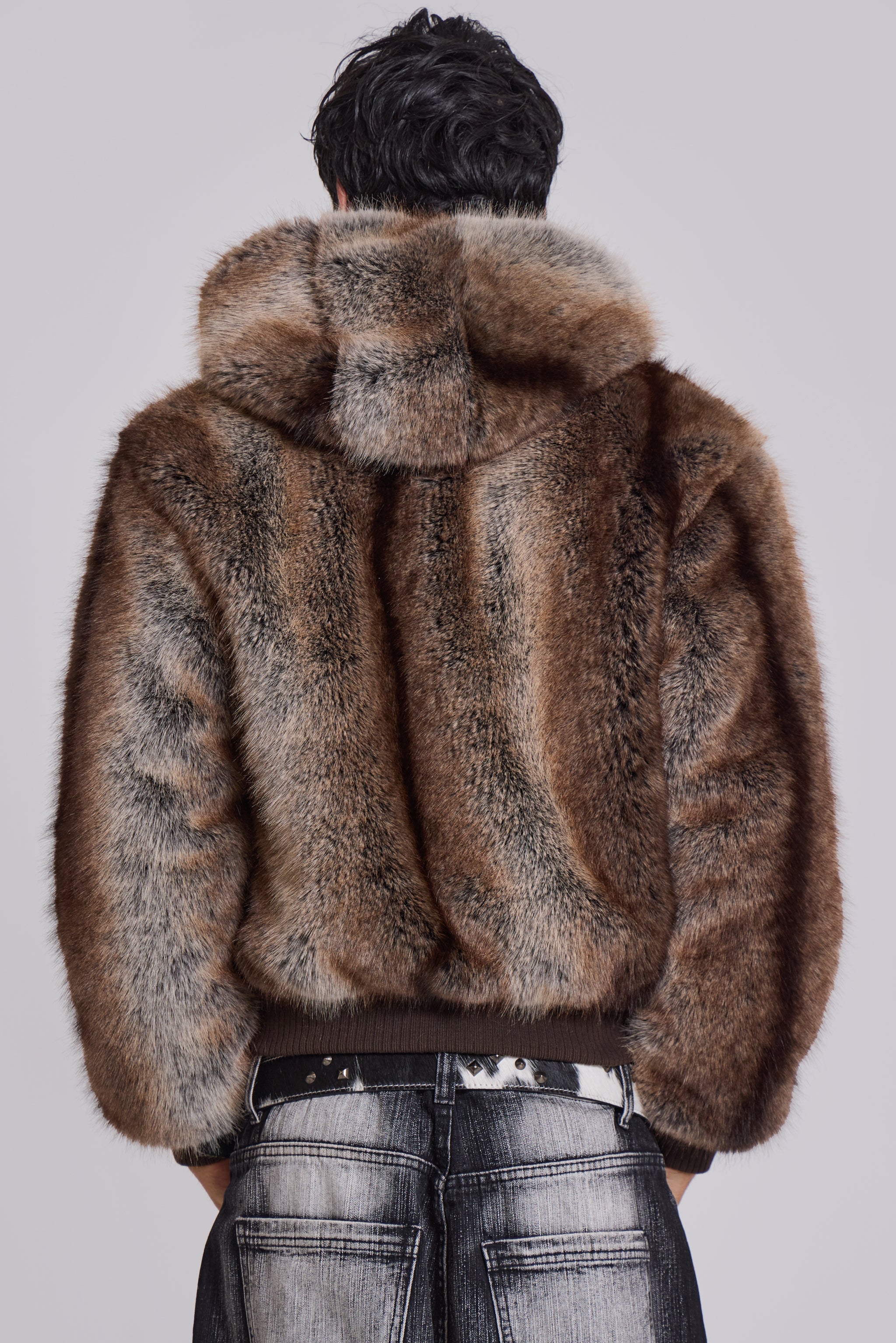Bear Faux Fur Jacket