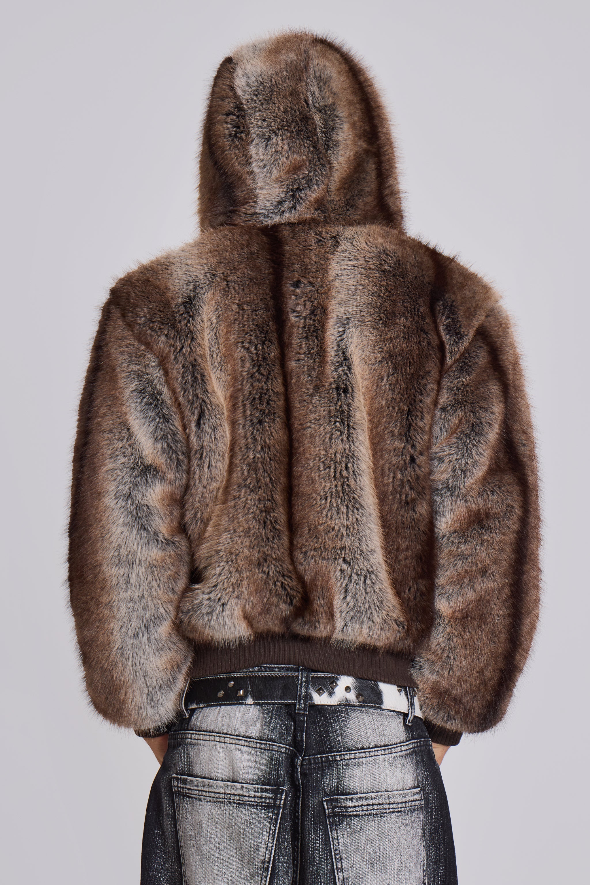 Bear Faux Fur Jacket