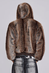 Bear Faux Fur Jacket