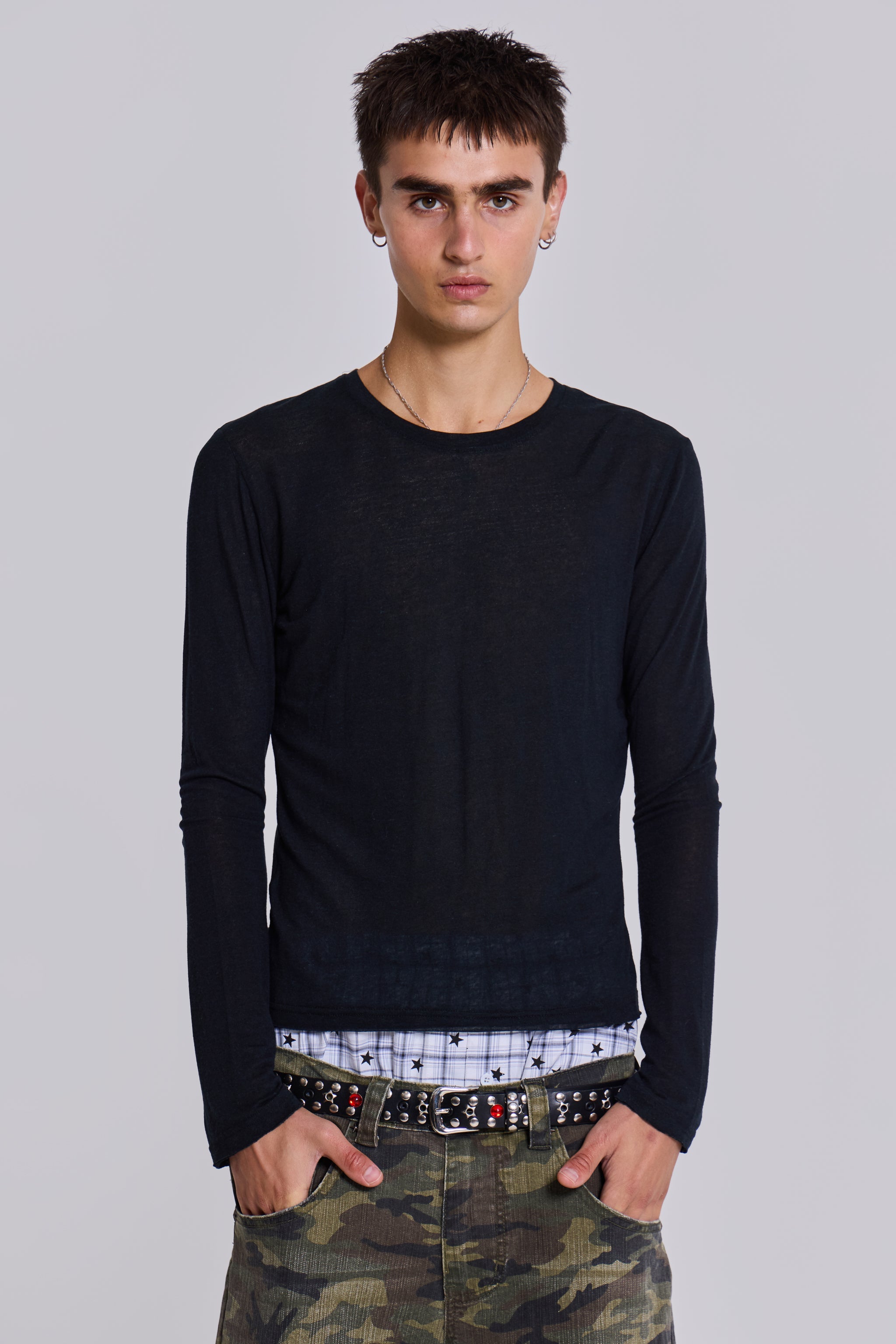 Black Mist Long Sleeve Top
