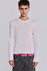 White Mist Long Sleeve Top