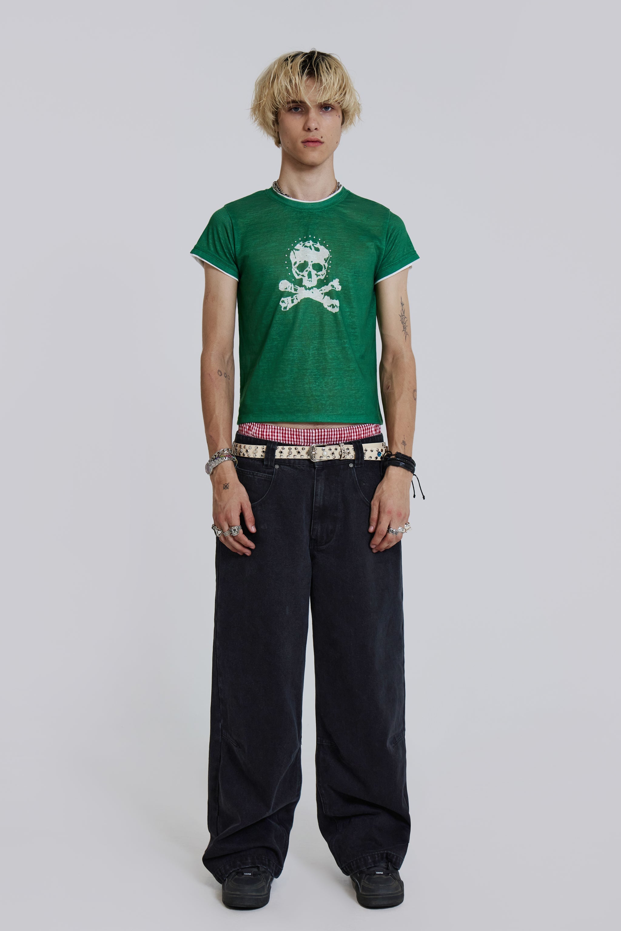 Solid Black Low Rise Colossus Jeans