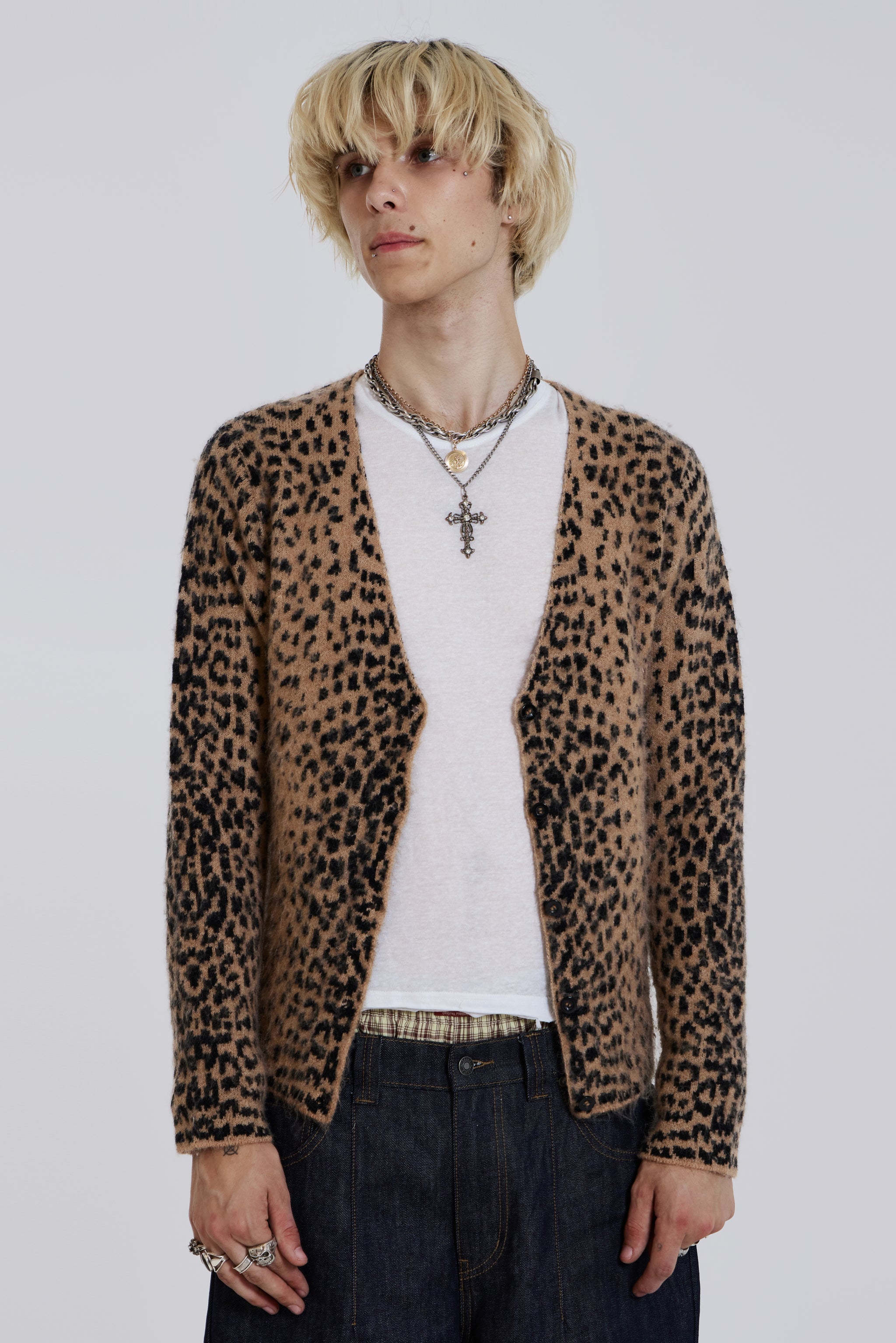 Leopard Chuck Cardigan