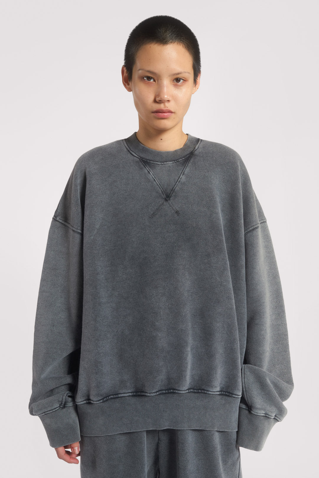 NTRLS Chrome Grey Crew Neck Sweatshirt