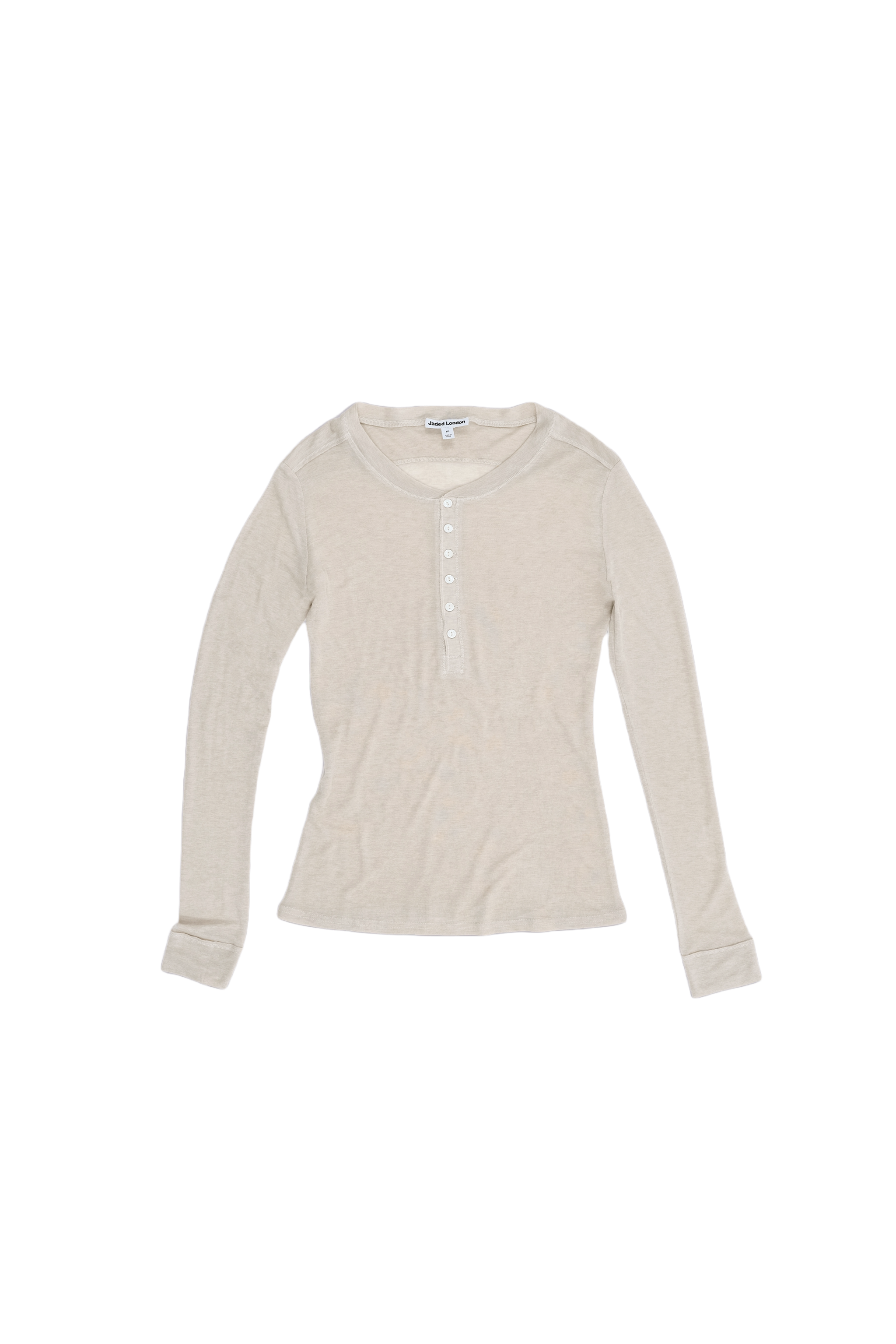 Oatmeal Haze Henley Top