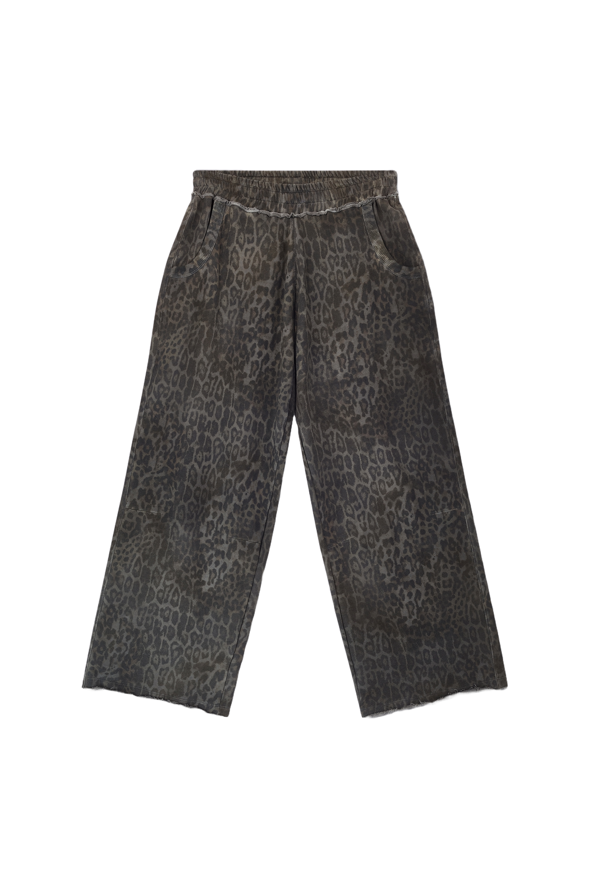 Charcoal Leopard Monster Joggers