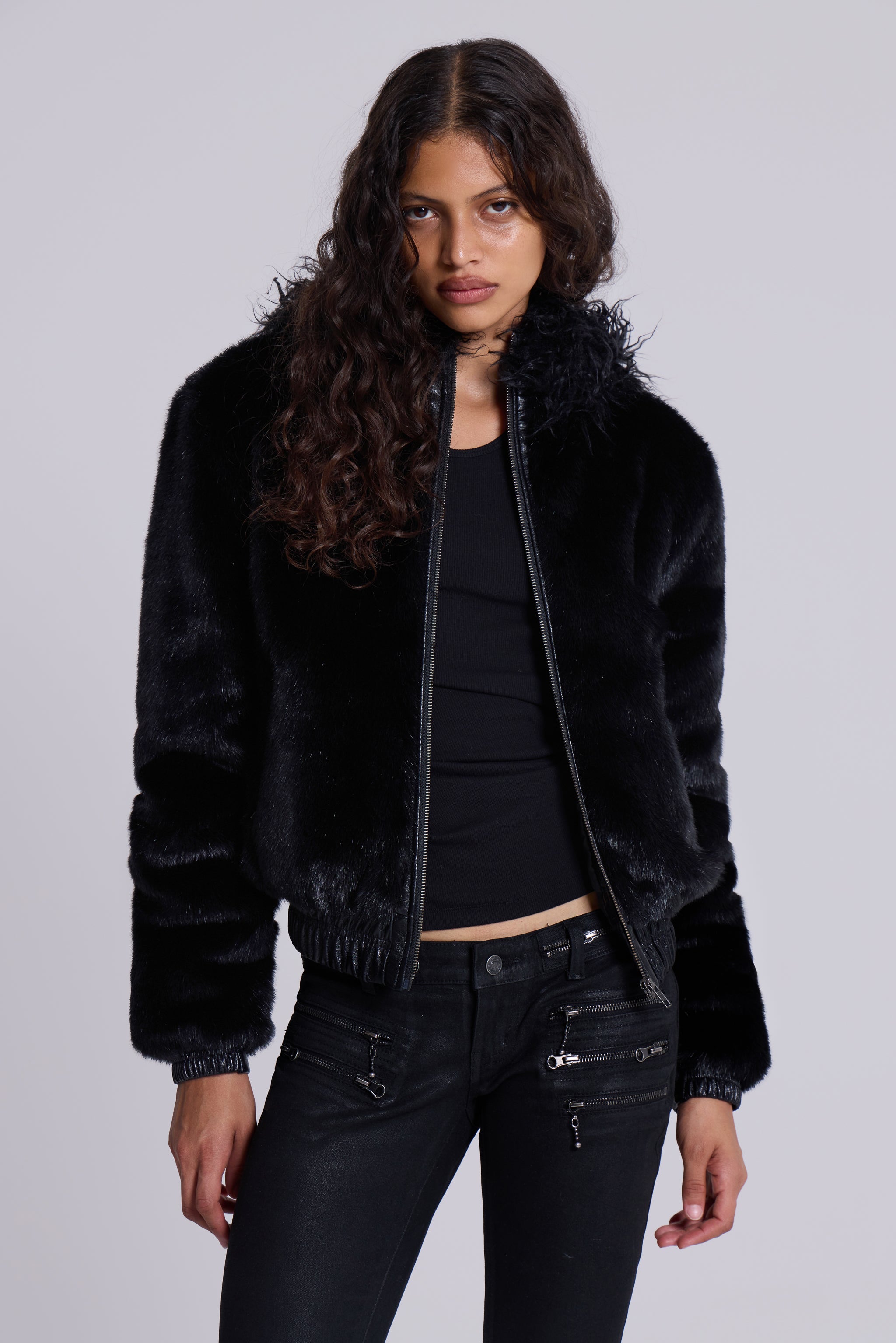 Raven Faux Fur Jacket
