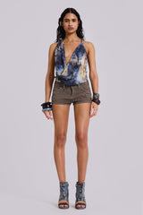 Zuri Backless Chiffon Top