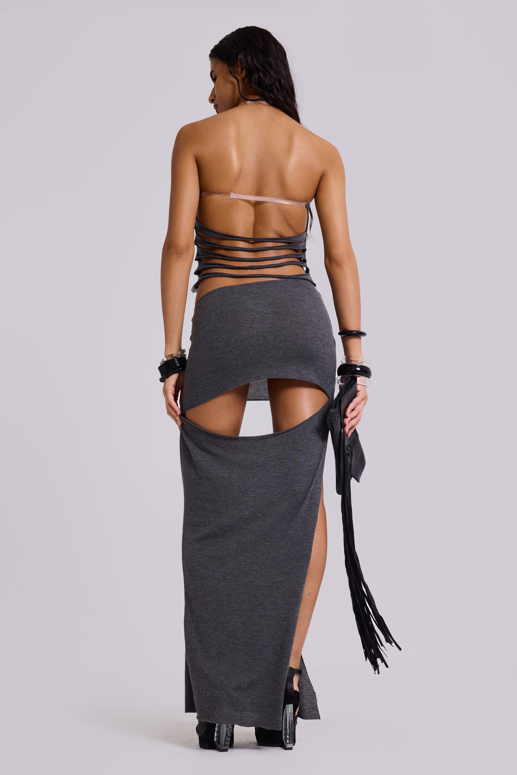 Xuxa Slashed Maxi Dress