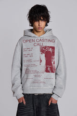 Open Casting Grey Marl Hoodie
