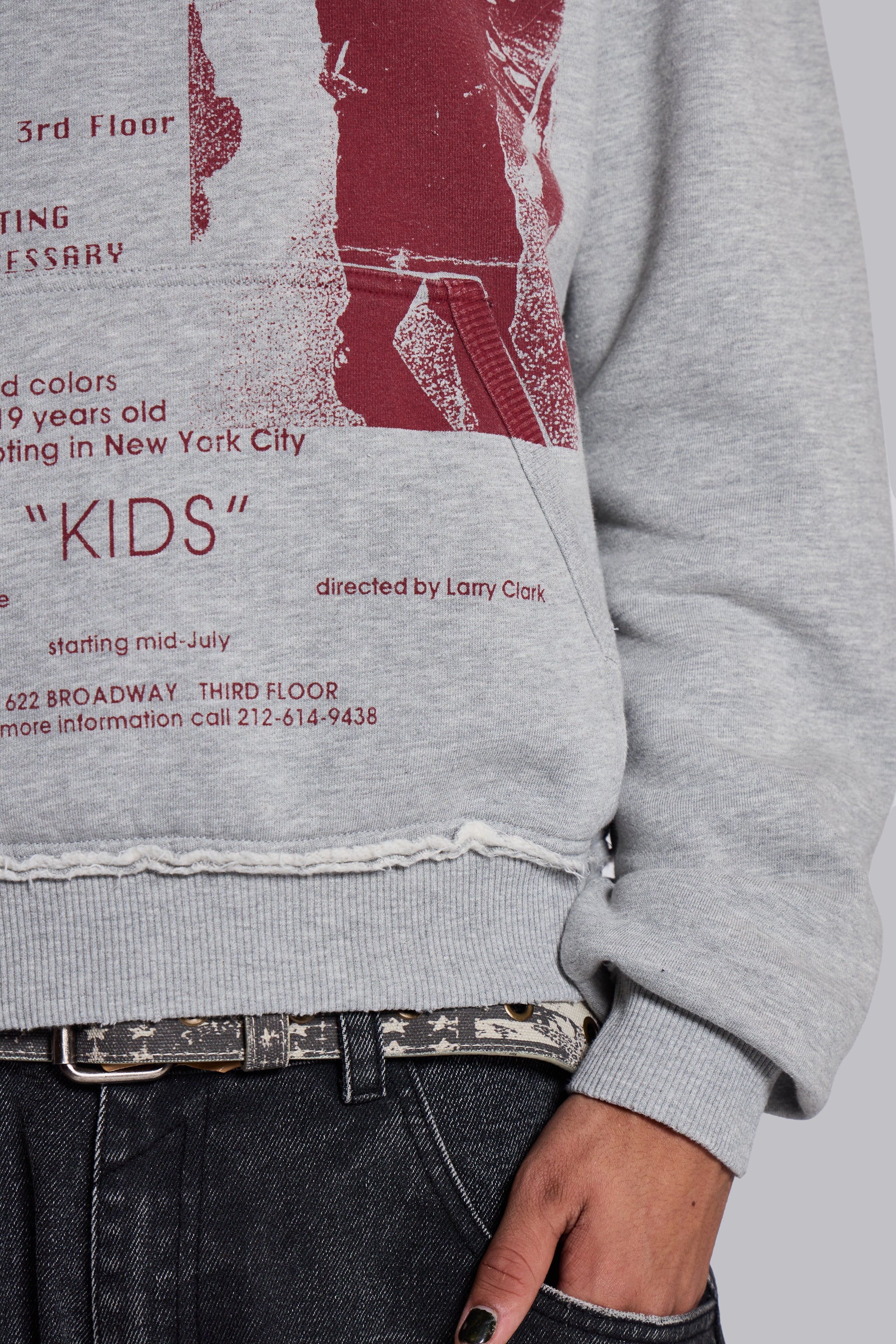 Open Casting Grey Marl Hoodie