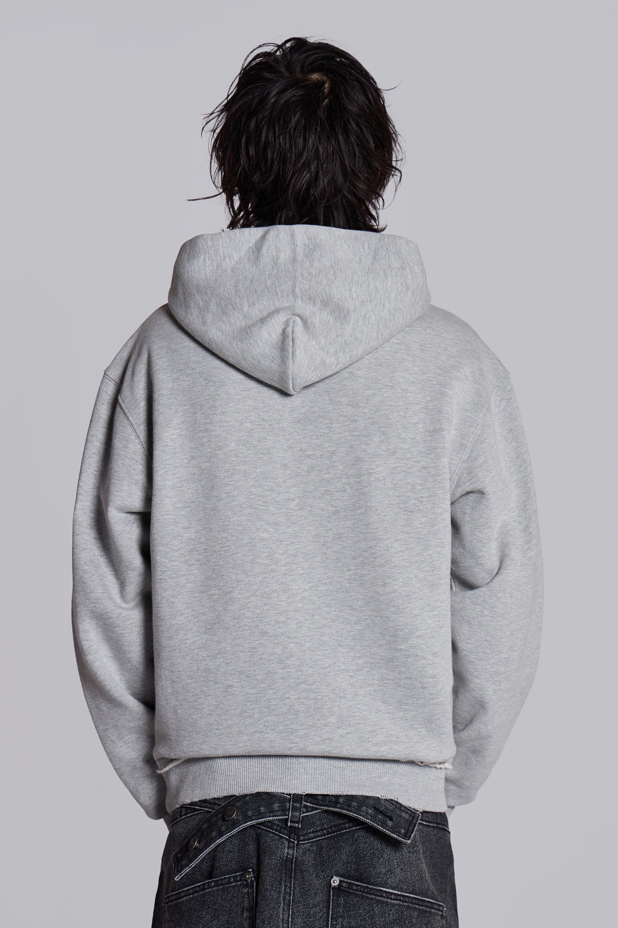 Open Casting Grey Marl Hoodie