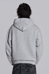 Open Casting Grey Marl Hoodie