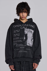 Open Casting Black Hoodie