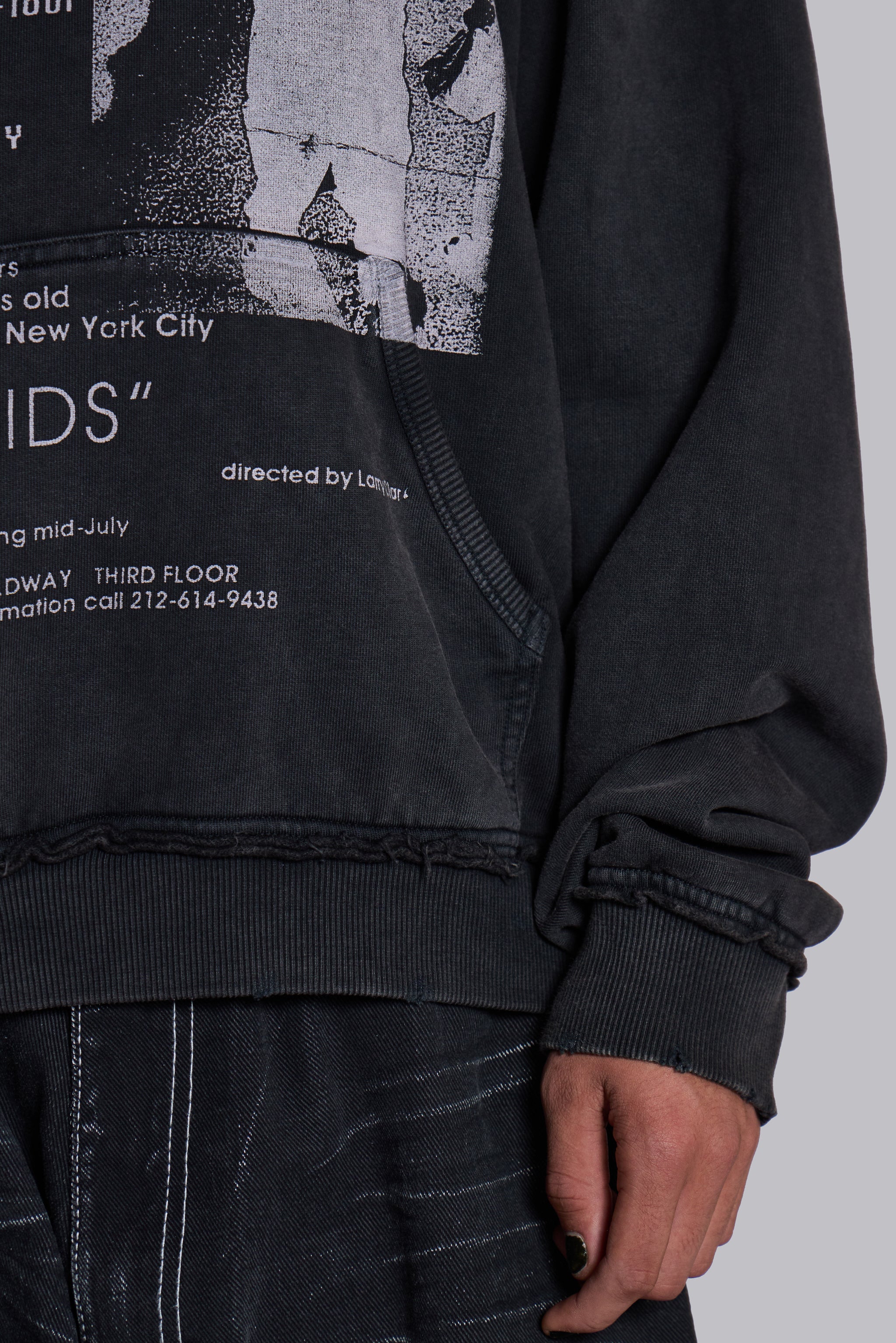 Open Casting Black Hoodie