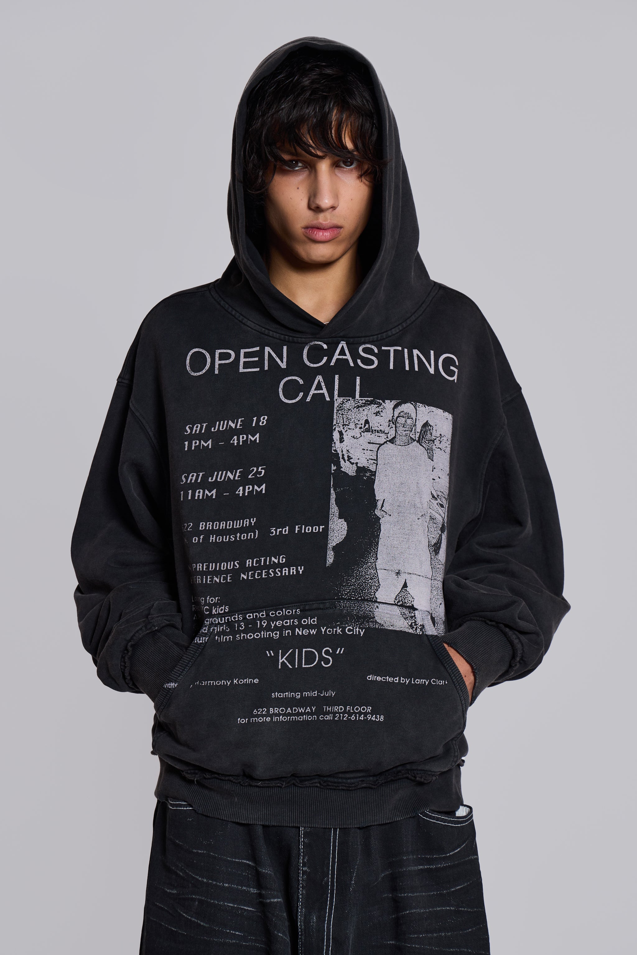 Open Casting Black Hoodie